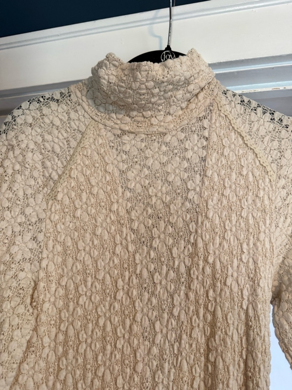 Free People Cream Lace Knit Maxi Dress - Picture 3 of 5
